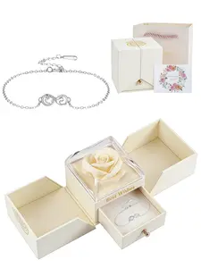 Infinite Cat Fun · Eternal Bracelet Cat & infinity symbol bracelet, luxury niche premium jewelry.Paired with a surprise double-door preserved rose jewelry gift box.Ideal gift for birthdays, Mother’s Day and Valentine’s Day.