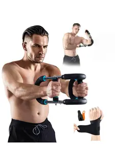 Adjustable Resistance Arm Trainer, Detachable Arm Strength Training Bar, Fitness Equipment for Home Gym, Gym Accessories for Men, Ab Workout, Workout Equipment【Paired with wrist kit gloves】