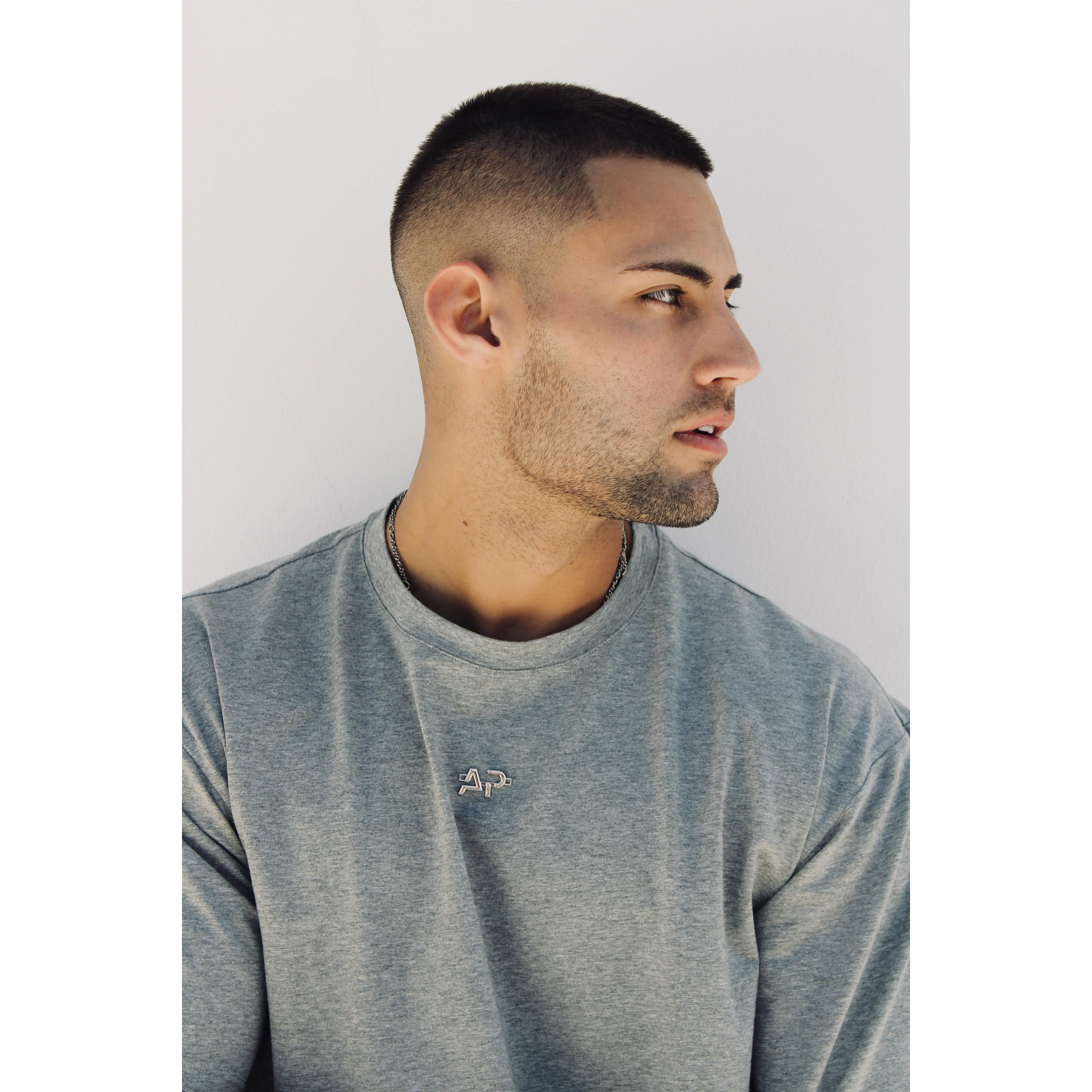 Oversized Crop Top - Gray by Abel P Comfort - TikTok Shop