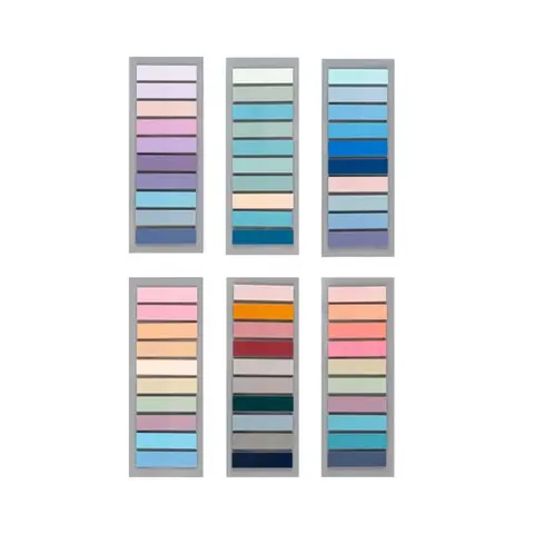 Colorful Sticky Index Labels, Writeable Post-It Notes, Pack of 6/10/12/18 Sheets, Convenient Office Supplies, Easy to Use, Sticky Notes Set