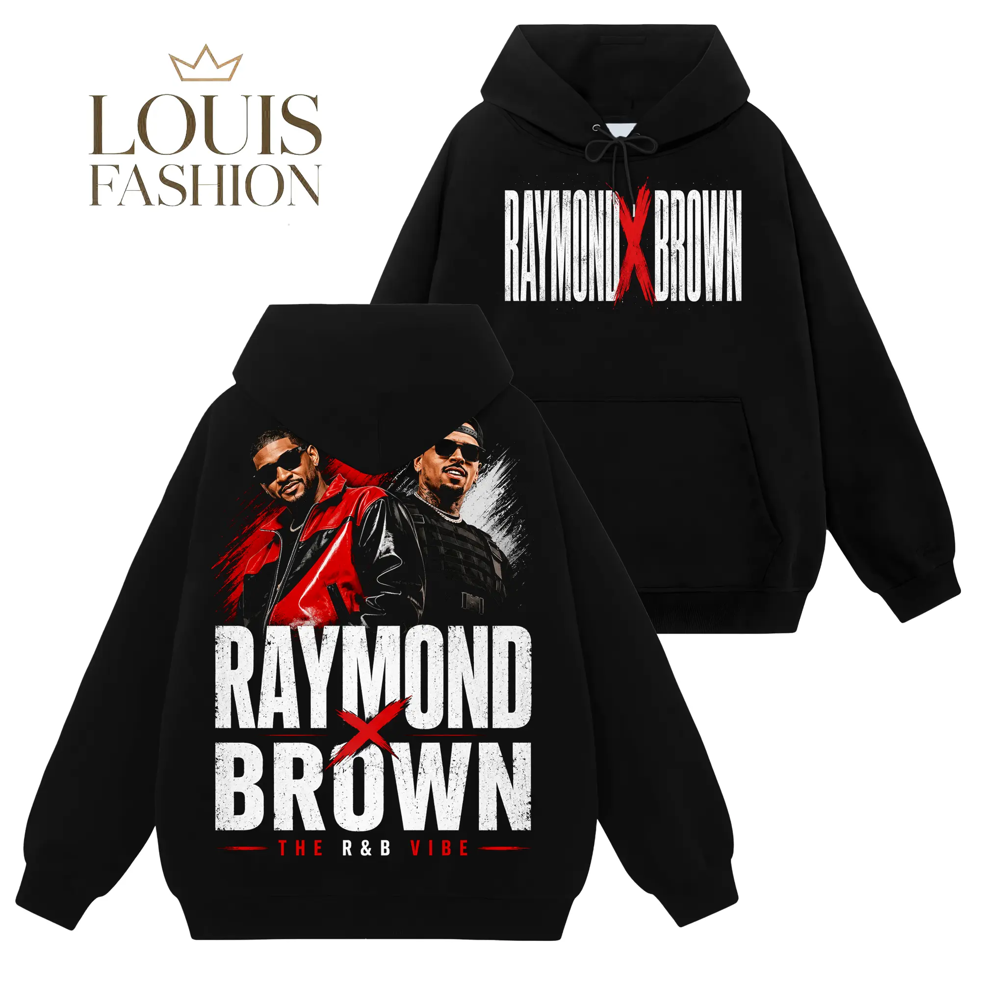 [Louis Fashion] The R&B Raymond & Brown Tour 2026 Graphic Tee #18, R&B Music Premium Cotton Concert Shirt Sweatshirt Hoodie, Hip Hop Soul Streetwear, Gift for R&B Fans, Vintage Music