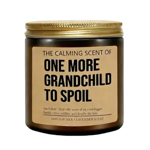 One More Grandchild Candle, Soy Wax, Scented Candle, Pregnancy Announcement for Grandparents, Baby Announcements Ideas, Pregnancy Reveal to Parents, Funny 2nd, Second Baby, Grandparents Again Gifts for Grandma Grandpa