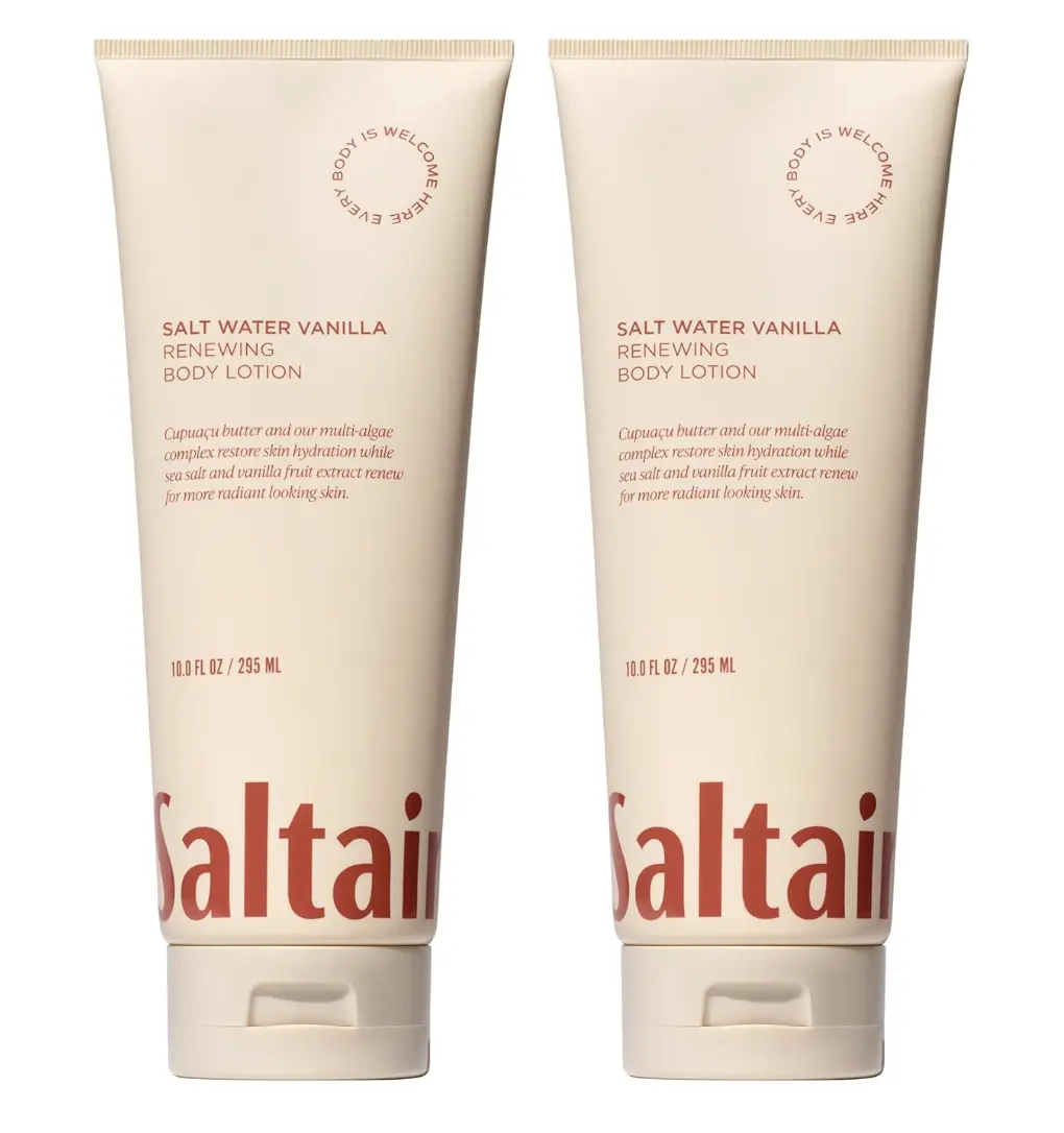 Saltair Body Lotion - 2 Pack Moisturizing Lotion For Dry Skin. Salt Water Vanilla Scented Hydrating Body Cream with Nourishing Moisturizer Formula. Skin Care for Women and Men. 2x 10oz Tubes