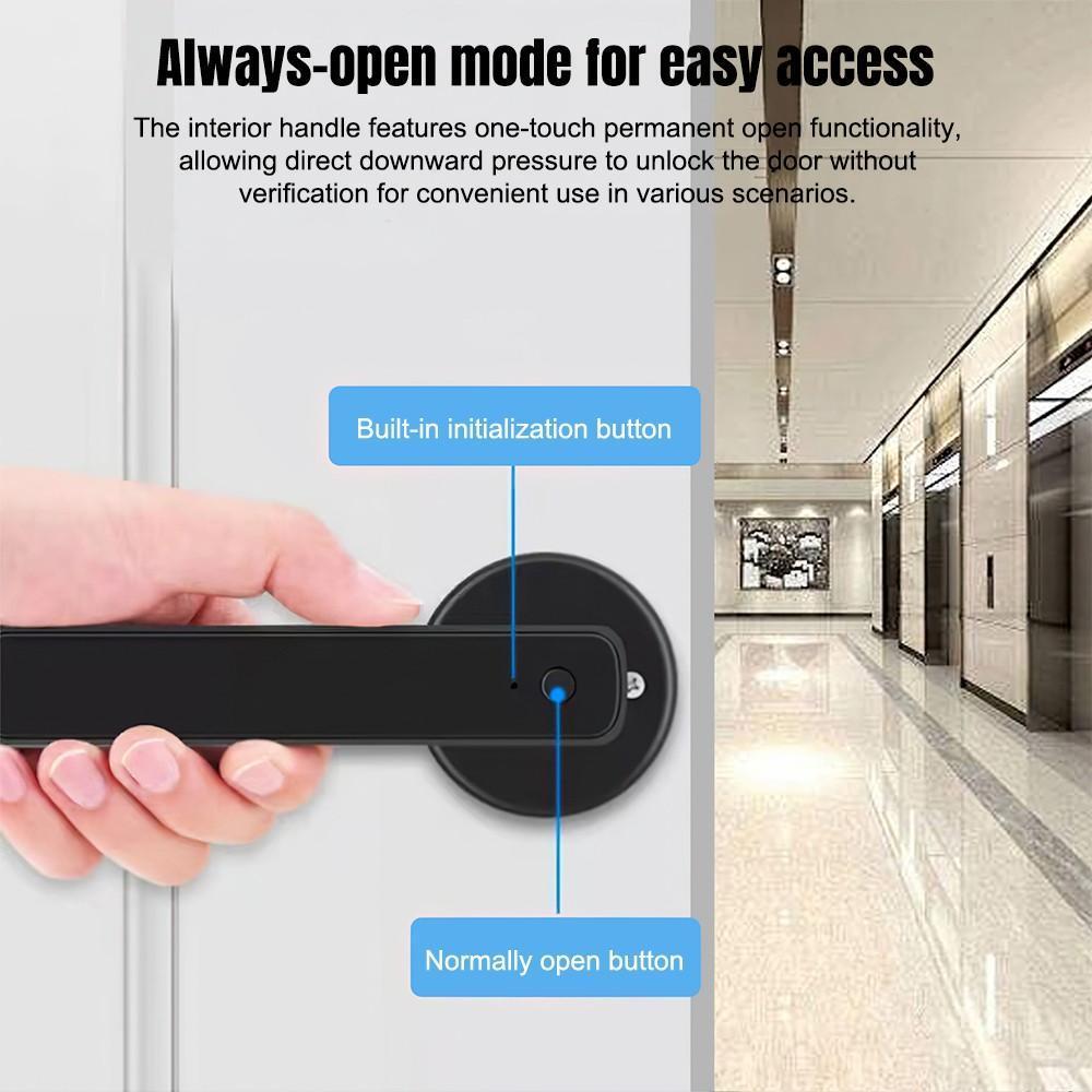 vUpgraded Door Lock Biometric Fingerprint Bluetooth Password Keyless Keypad Entry