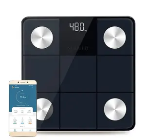 Smart Scale– Bluetooth body weight scale with LED display; tracks BMI, body fat, muscle mass, 15 body metrics; syncs with health apps,400lbs capacity.