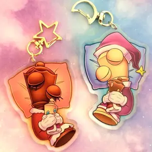 Sleepy Kinger & Sleepy Queenie Keychains