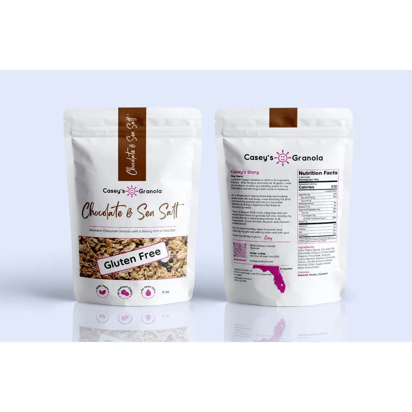 Chocolate & Sea Salt Granola, Gluten Free, MEDIUM