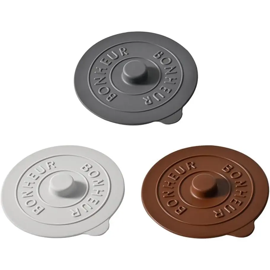 Cup Covers (Set of 3) , Multicolored  Lids for Mugs, Cups,  Pots,Flexible Mug Covers,Hot Cup Lids for Coffee &
