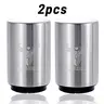 2pcs Durable Brushed Silver Elk-Style Magnetic Bottle Opener Set - Stainless Steel 1-Handed Automatic Push-Pop Spring Utensil, Portable Home Bar & Kitchen Accessory, Ideal Stocking Stuffers