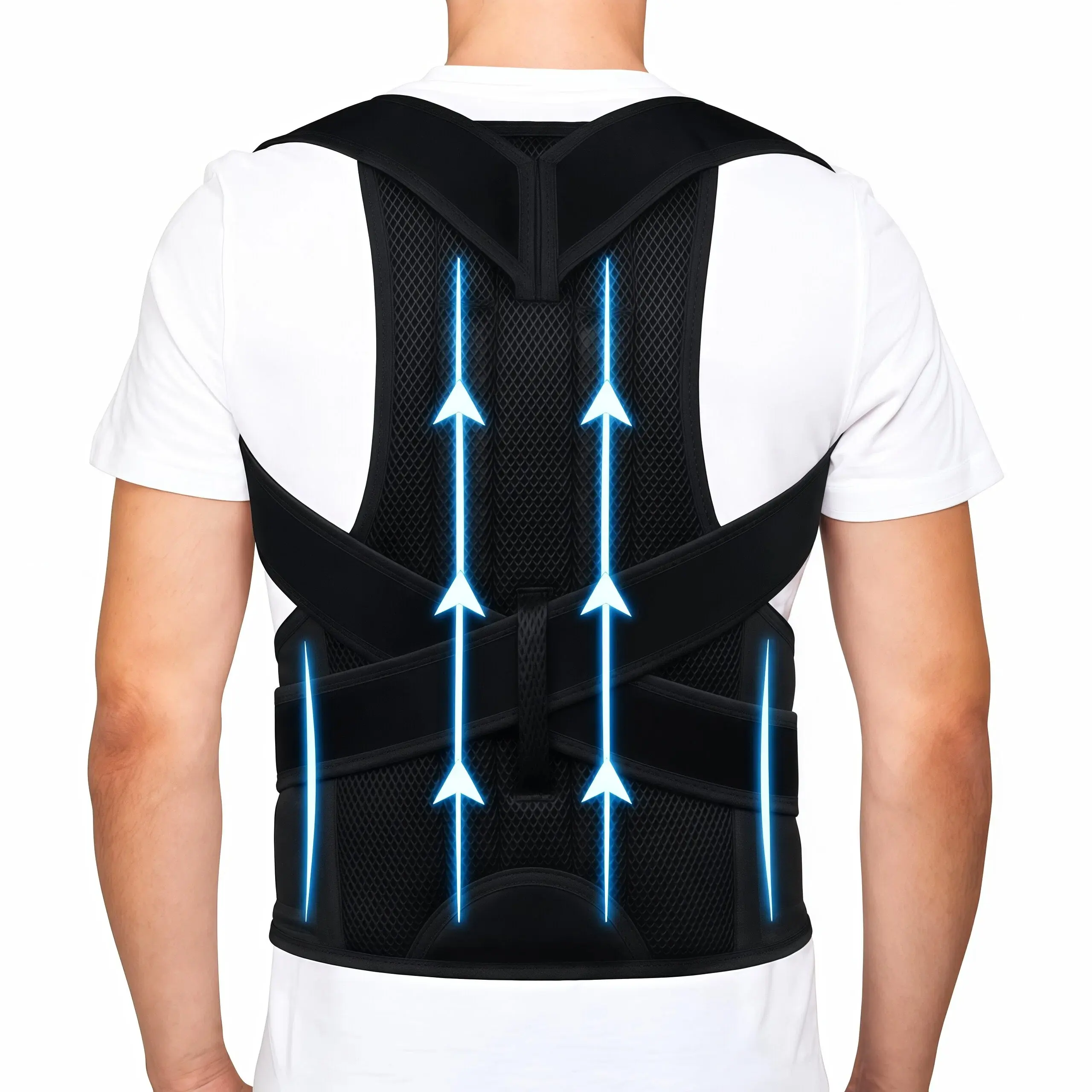 Posture Corrector Brace – Adjustable Back Support for Men & Women, Relieve Pain, Improve Posture at Home & Office