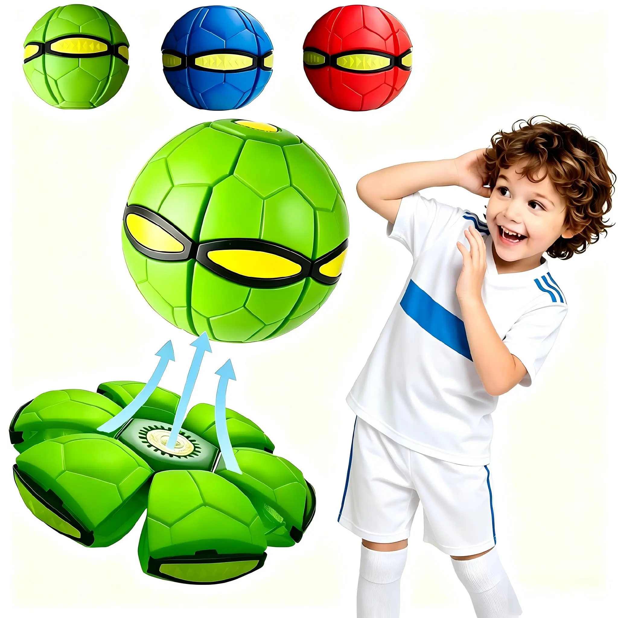 2026 Children's bouncing ball, UFO ball, it will bounce when crushed, interesting toys, children's gifts, pop-up ball, outdoor fun, kids bouncy ball holiday