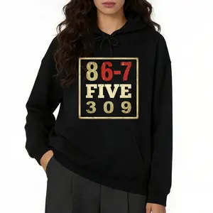 Classic 80s Rock Song Sweatshirt – 867-5309 Jenny Retro Vintage Long Sleeve Hoodie