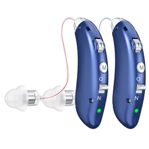 Foahinio Wireless Behind-the-Ear Hearing Aids Kit - Dual Digital Chips, Noise Canceling, Magnetic Charging Case, Invisible Design Healthcare Assistive Device