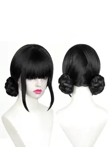 Anime Witch Cosplay Wig, Synthetic Material Wigs, Medium Length Straight Hair Design, Perfect for All Seasons & Costumes, Ideal for Mira Rumezoe Fans