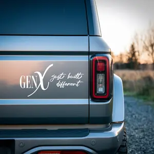 GEN X Just Built Different - Generation X - Bumper Sticker, Window Decal