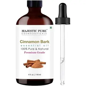 Natural Cinnamon Bark Essential Oil, 4 Fl Oz - For Health, Wellness, Aromatherapy & Therapy Use