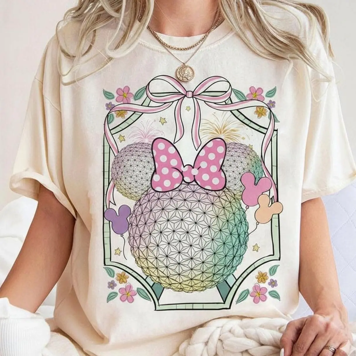 [Ssummer outfits]Comfort Colors Coquette Bow Theme Park Shirt, Comfort Colors Retro Magical Kingdom Tee, World Traveler Family Matching Shirts, Girly Florida Trip 2026 Top, Aesthetic Future World Bow Graphic Shirt, Pink Bow Vacation Apparel
