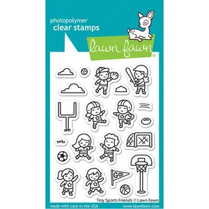 Lawn Fawn - Clear Stamps - Tiny Sports Friends