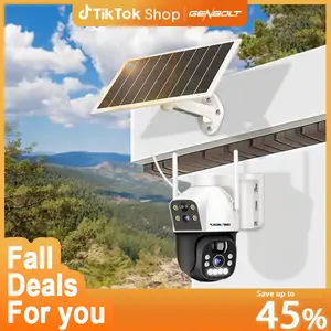 GENBOLT Security Cameras Wireless Outdoor Solar Camera Outdoor Wireless 2.5K 4G Battery Powered Surveillance Camera No Wifi IP66 Waterproof with SIM Card Cctv