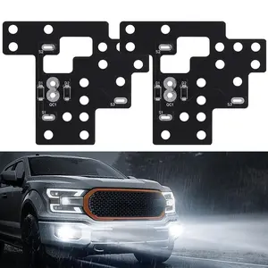 2PCS Total Lights On Module High, Low Beam Fog Lamp For 2003-2007 GMC Chevy 1500 2500