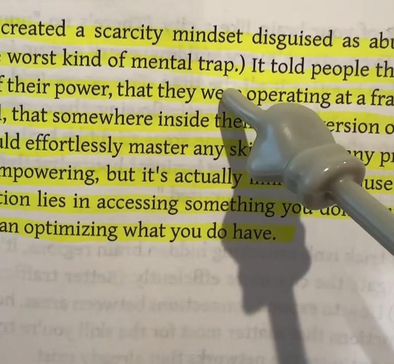 Book Reading Pointer Finger - Ideal for Reading Enthusiasts Simple & Effective Versatile Use Compact & Convenient Tool for Books Magazines & Newspapers