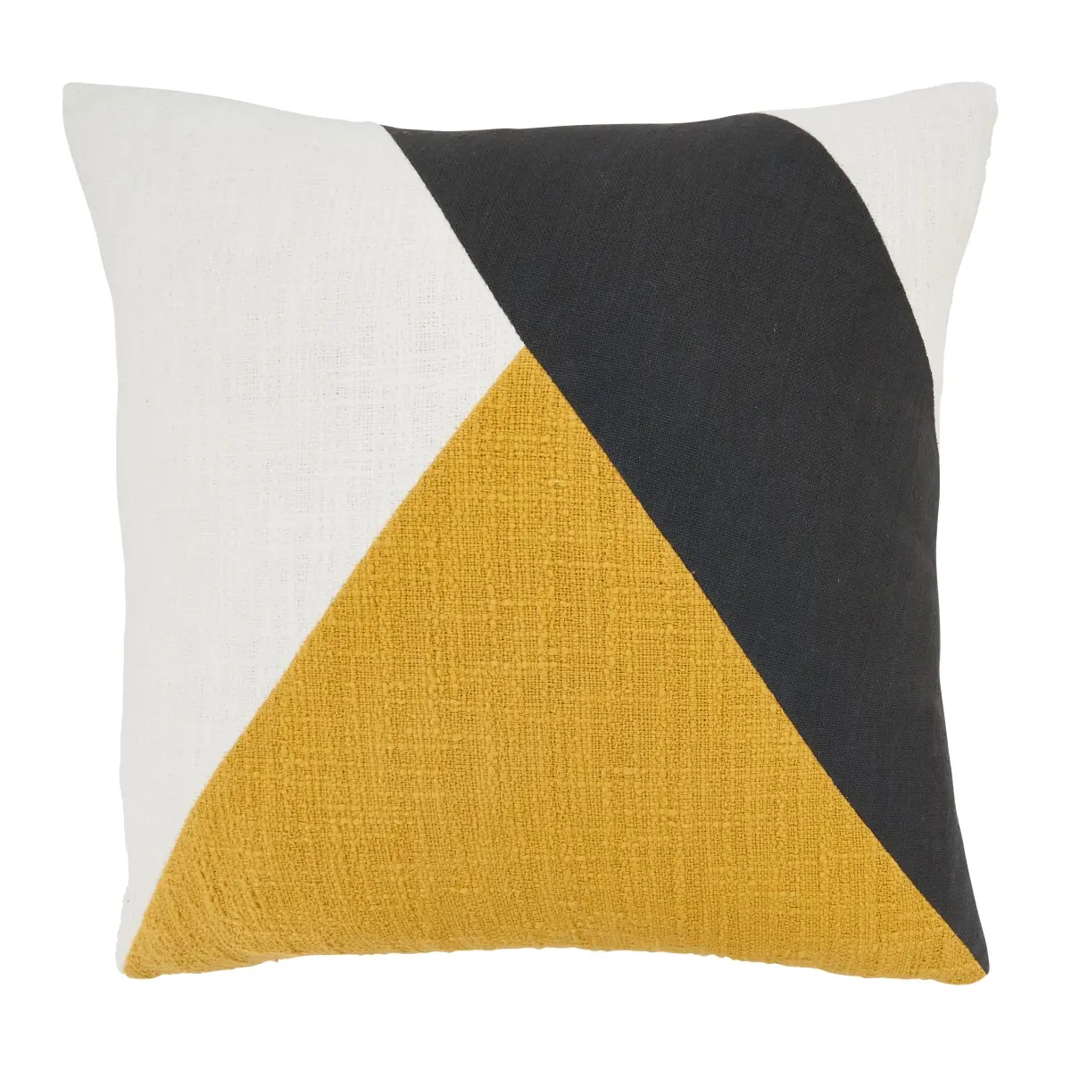 Saro Lifestyle 3124.MU20SD 20 in. Geometric Color Burst Down-Filled Throw Pillow, Mustard, Cotton Shell, Spot Clean, for Whimsical Home Decor
