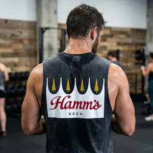 Beer Dads Club Wash Tank Top Heavyweight Workout Tank