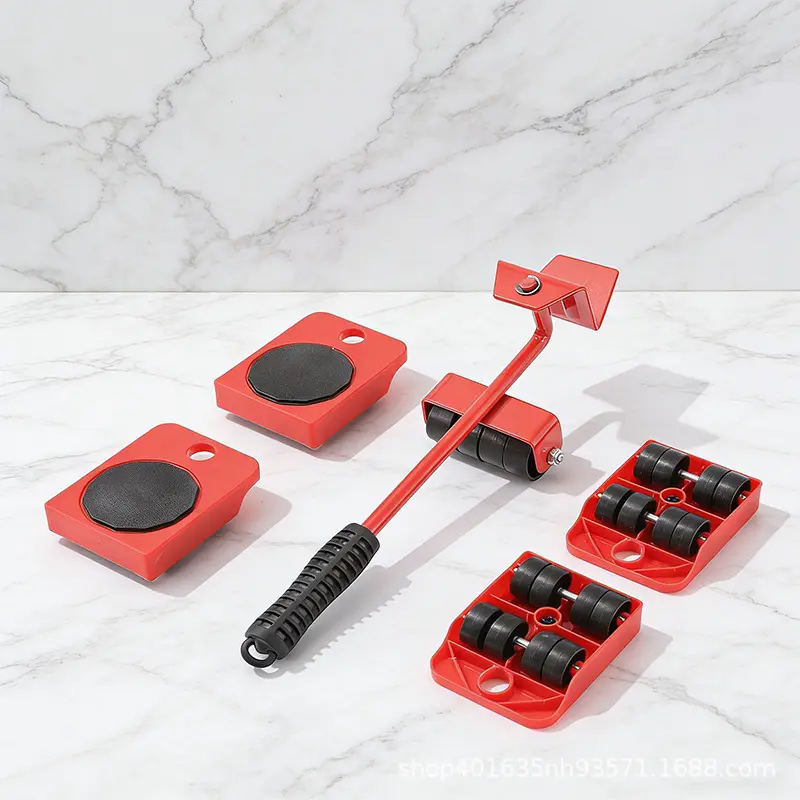 330lb Capacity 4-Wheel Furniture Lifter & Moving Cart Set, Heavy Item Lift Movers Tool, Suitable for Sofas, Appliances