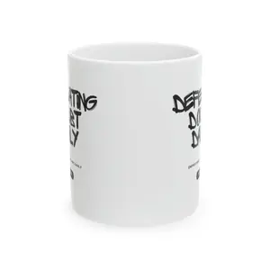 Defeating Doubt Daily" Color Morphing Mug - Inspirational Magic Coffee Cup - Self-Confidence Boosting Drinkware