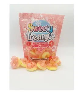 Freeze Dried Peach Rings Fruit Flavored Dry