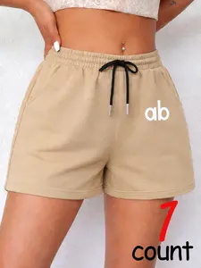 Women's Summer Casual Loose Straight Leg Short Pants, Drawstring Design, Slimming Waist, Comfortable Soft Fabric, Versatile Fashion