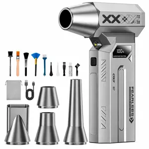 Mini Blower Turbo Fan – Handheld Portable Air Duster for Car, Computer, Keyboard & Home Cleaning | Rechargeable Cordless Air Blower with Powerful Brushless Motor & Stepless Speed Control | Perfect Father’s Day Gift for Dad, Men & Husband
