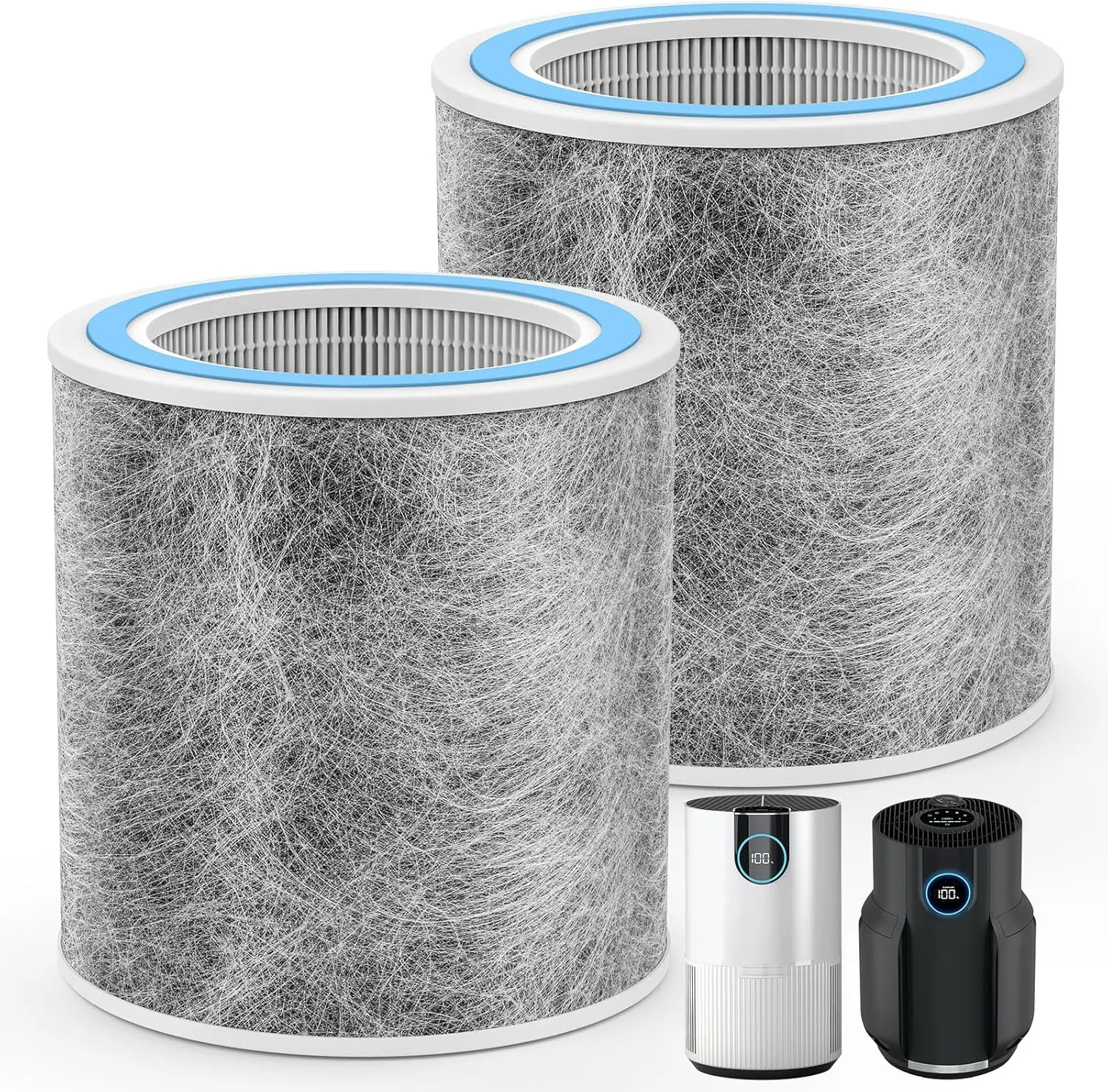 2 Pack HP102 Replacement Filter Compatible with Shark HP102 Air Purifier