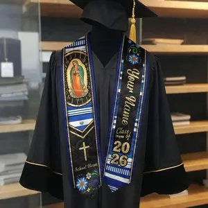 Custom Salvadorans American Flag Graduation Sash 2026, El Salvador Graduation Stole 2026, Salvadorans Graduation Sash, Graduation Stole 2026