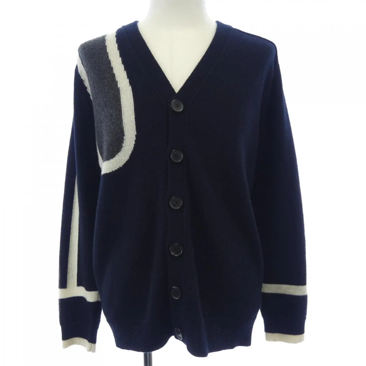 Pre-owned Loewe Cashmere Small Leather Goods Blend Cardigan