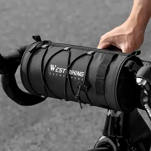 Large Capacity Bicycle Handlebar Bag, Outdoor Cycling Front Pouch, Durable Storage Bike Accessory, Essential Gear Organizer