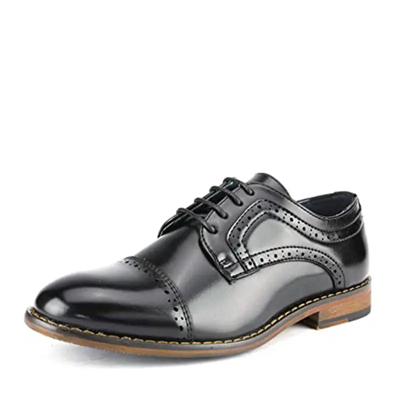 Bruno Marc Boys' Dress Shoes with Non-Slip Outsole