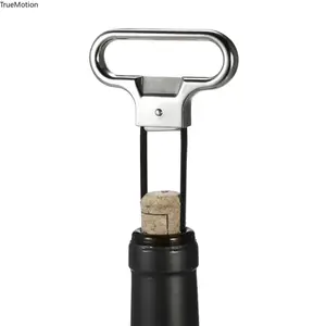 Two-Prong Wine Bottle Opener - Professional Damaged & Old Wine Cork Puller Remover Perfect House Warming Gift