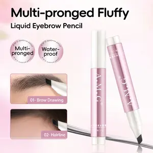 2pcs 4D waterproof eyebrow pencil delivers long-lasting, water-resistant, quick-drying, and smudge-proof results. Achieve naturally defined brows with distinct strokes, perfect for beginners to create  natural-looking eyebrows. The best New Year's gift