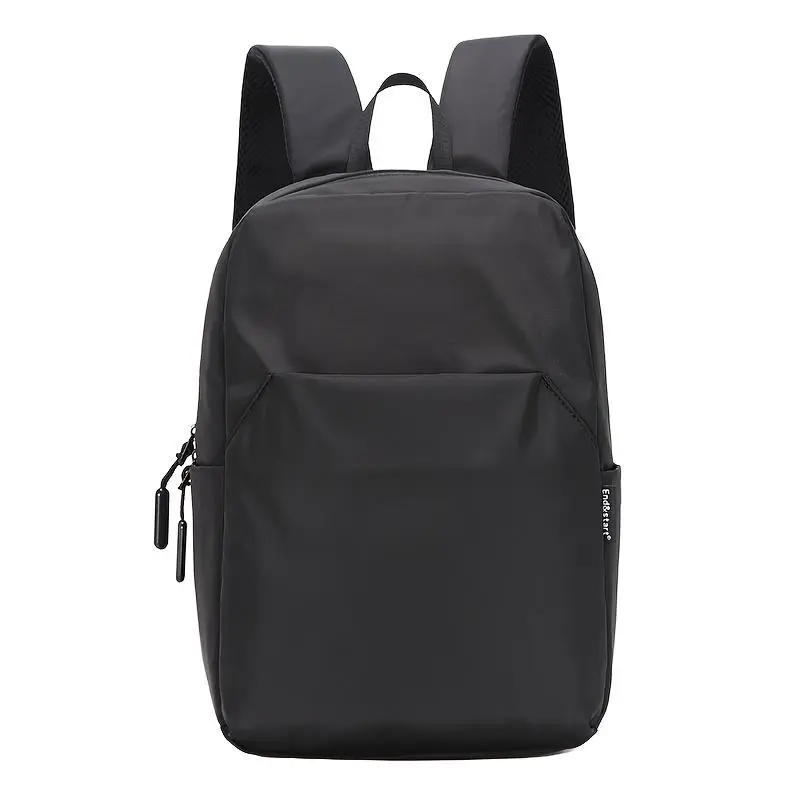 Men's Japanese-Style Mini Multi-Function Casual Backpack for Adults, Lightweight Portable Synthetic Rucksack with Chain Strap, Zip Closure, Everyday Carry Accessory (Do Not Dry Clean), Lightweight Rucksack