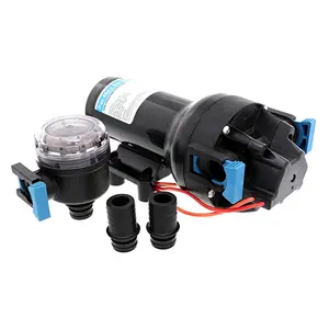Jabsco 12V Heavy Duty Water Pressure Pump Full Kit - Par-Max HD6 Model, 6 GPM Flow, 60 PSI, Aluminum Parts, Quick-Connect, Self-Priming, Sealed Switch, Easy Install for Women's Heels Maintenance (Water Pumping Function)