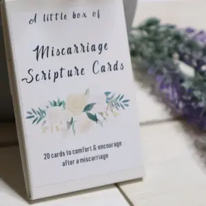 Miscarriage scripture cards
