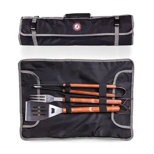 Oniva NCAA 3-Piece BBQ Tote & Grill Set