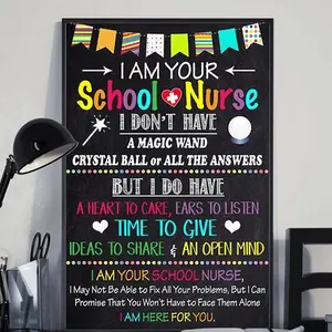 I Am Your School Nurse Poster School Nurse Gift Appreciation Gift Home Living Room Office Wall Art Decor Unframed