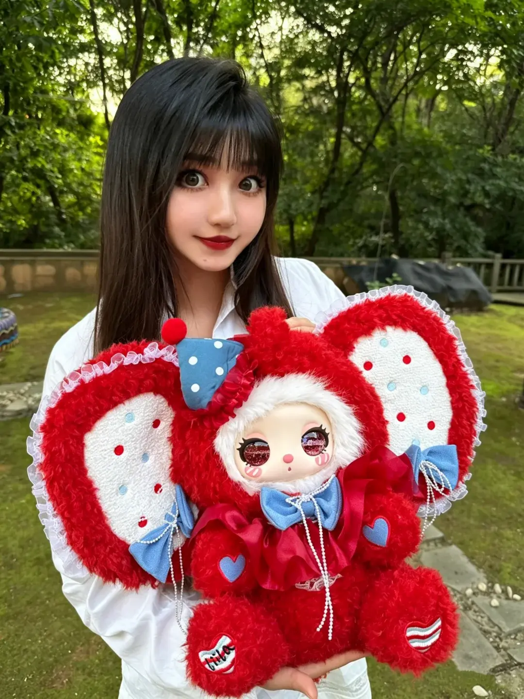 QU-Lila 10th Anniversary Limited Edition 600% Twin Party Theme Plushies, Collectible Stuffed Dolls with Exquisite Face, Fine Fabric Stitching, Complete Original Color Box, Cute Gifts for Ages 15+
