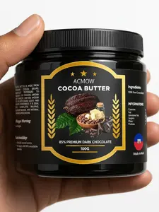 ACMOW Raw Cocoa Butter for Skin 100% Natural Moisturizer Organic Body Butter for Stretch Marks & Dry Skin Treatment