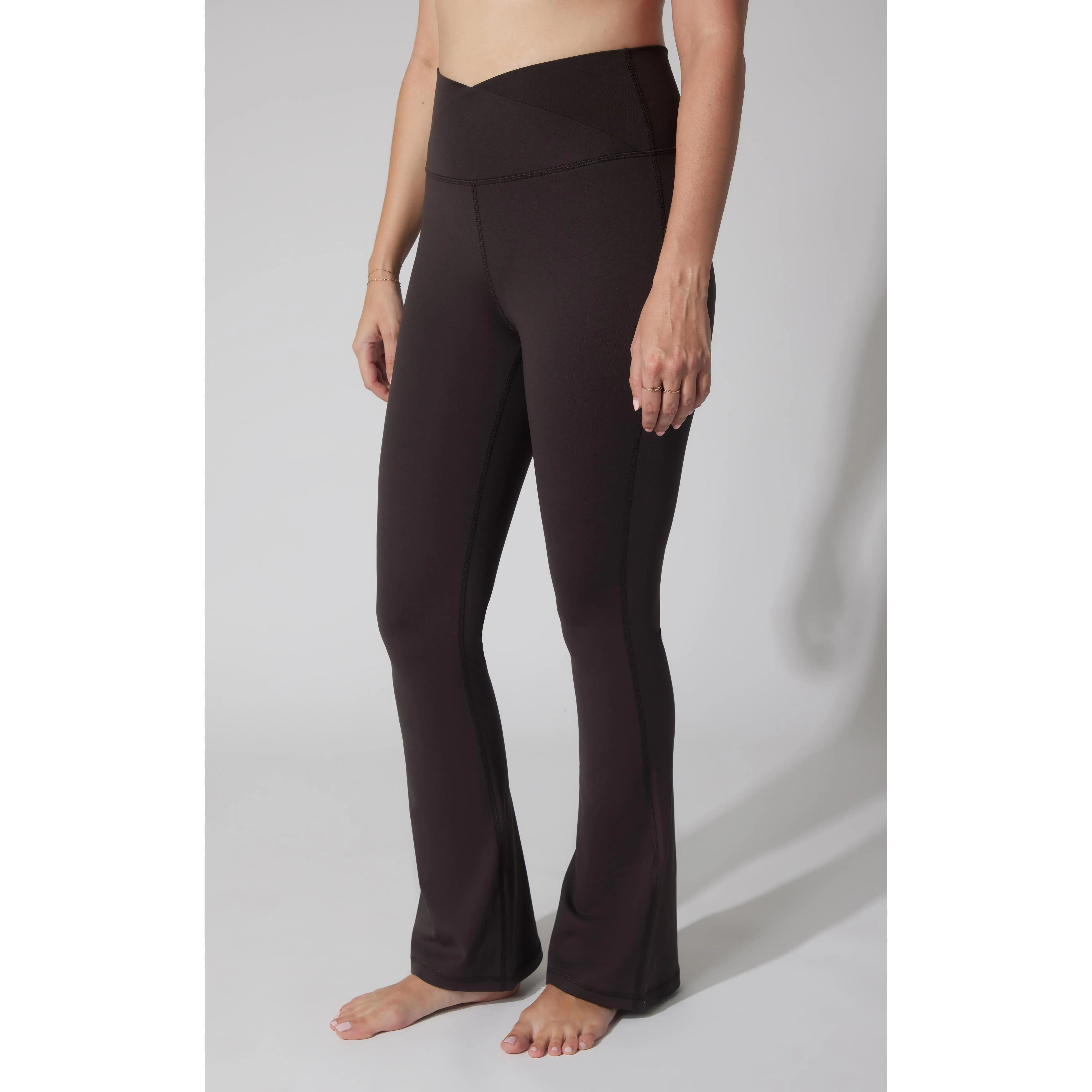 Lux Madison Crossover Waist 7/8 Flared Leg