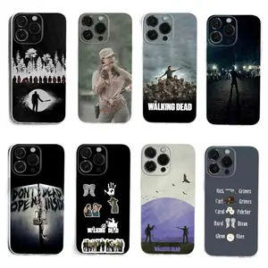 TWD T-The Walking D-Dead Phone Cases For iPhone 17 Promax Pro Air 16 Plus 15 14 13 12 11 Transparent Soft Shockproof Protective Cover Gift For Birthday Christmas Halloween