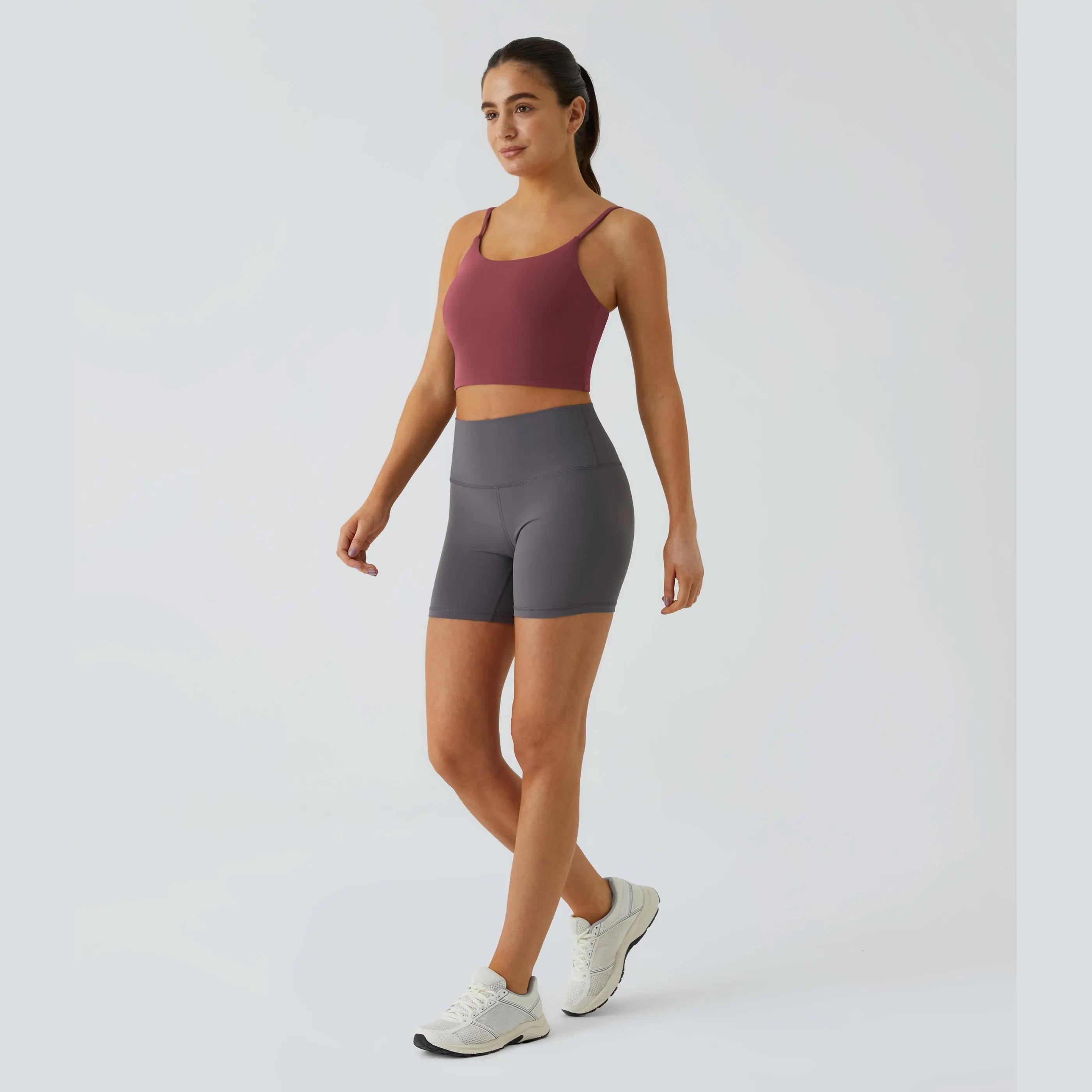 Basic Padded Workout Cropped Tank Top Basic Padded Workout Cropped Tank Top