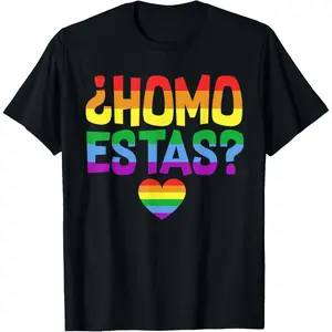 Gay Pride Ally LGBTQ Pride Month Homo Estas Spanish Mexican T-Shirt
